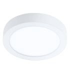 Plafonnier connecté blanc en plastique, Geraldo, 16,5W, blanc chaud à froid réglable LED, IP44