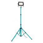 Lampe de chantier bleue en aluminium, Angelos, 52W, 4000K LED, IP65, avec interrupteur