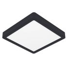 Lampe plafond blanche en plastique, Geraldo, 17W, 3000K LED