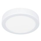 Plafonnier salle de bain blanc en plastique, Geraldo, 11W, 3000K LED, IP44
