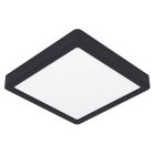 Plafonnier salle de bain blanc en plastique, Geraldo, 17W, 3000K LED, IP44