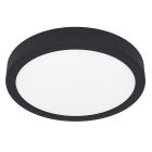 Plafonnier salle de bain blanc en plastique, Geraldo, 17W, 3000K LED, IP44