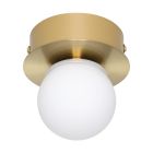 Plafonnier doré en acier, Escha, 3,3W, 3000K LED