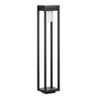 Lampadaire extérieur solaire noir en aluminium, Kwame, 3,7W, 4000K LED, IP44
