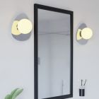 Applique murale chromée en acier, Cornee, 4,2W, 2700K LED, IP44