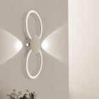 Applique murale marronne en aluminium, Vixa, 20W, 3000K LED