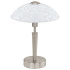 Lampe de table nickel en acier, Adi, avec variateur tactile