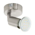 Spot plafond nickel en acier, Annelies