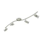 Spot plafond chromé en acier, Elwin