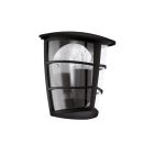 Luminaire extérieur noir en plastique, Inas, IP44