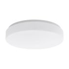 Lampe plafond blanche en plastique, Reda, 16W, blanc chaud à froid réglable LED