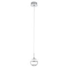 Suspension chromée en verre, Jorg, 5W, 3000K LED