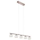 Suspension nickel en verre, Riviera, 3W, 3000K LED