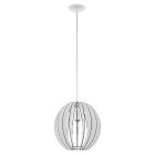 Suspension blanche en bois, Bergama