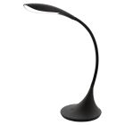 Lampe de bureau noire en plastique, Lovisa, 5W, 3000K LED, avec variateur tactile