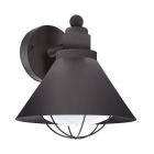 Luminaire extérieur noir en plastique, Alje, IP44