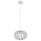 Suspension blanche en bois, Kiran