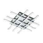 Plafonnier chromé en acier, Arantxa, 36W, 3000K LED