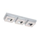 Applique murale chromée en plastique, Arjo, 4W, 3000K LED