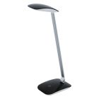 Lampe de bureau noire en plastique, Arslan, 5W, 4000K LED, avec variateur tactile