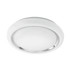 Plafonnier blanc en plastique, Carmela, 18W, 3000K LED