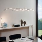 Suspension chromée en aluminium, Arantxa, 14W, 3000K LED