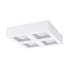 Lampe plafond blanche en acier, Olger, 6W, 3000K LED