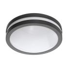 Luminaire extérieur anthracite en métal, Justin, IP44