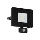 Applique extérieur avec détecteur de mouvement noire en aluminium, Joey, IP44