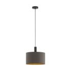 Suspension marronne en tissu, Mies
