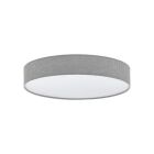 Plafonnier gris en plastique, Sila, 40W, blanc chaud à froid réglable LED, avec télécommande