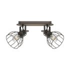 Spot plafond en bois marron, Tjarda