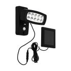 Applique solaire extérieur noire en plastique, Fuat, 2W, 3000K LED, IP44