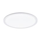 Lampe plafond blanche en aluminium, Ericus, 19W, couleur réglable LED