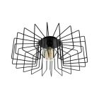 Lampe plafond noire en acier, Wilma