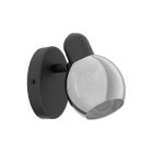 Spot plafond noir en acier, Ritchy