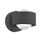 Luminaire extérieur anthracite en aluminium, Lyn, 2W, 3000K LED, IP44