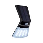 Applique extérieur avec détecteur de mouvement noire en plastique, Lydie, 2W, couleur réglable LED, IP44