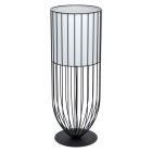 Lampe de table noire en acier, Josip, avec interrupteur