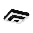 Lampe plafond noire en acier, Arjo, 12W, 3000K LED