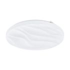 Lampe plafond blanche en acier, Aniel, 17W, 3000K LED