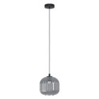 Suspension noire en verre, Elvera