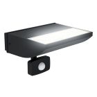 Applique extérieur avec détecteur de mouvement noire en aluminium, Samuel, 10,5W, 3000K LED, IP44