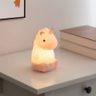 Lampe de table pour enfants rose en plastique, Unicorn, 5W, RGBW LED