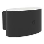 Applique murale noire en plastique, Vishal, 5W, blanc chaud à froid réglable LED, IP44, avec variateur tactile