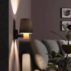 Applique murale taupe en tissu, Teodora