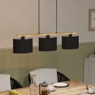 Suspension en bois marronne, Magali