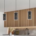 Suspension noire en tissu, Barceno