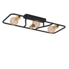 Lampe plafond dorée en aluminium, Jaron