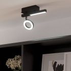 Spot plafond noir en aluminium, Madelinde, 3,2W, 3000K LED
